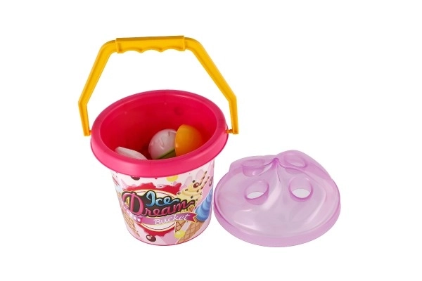 Set da gioco per sabbia con secchiello e stampi gelato