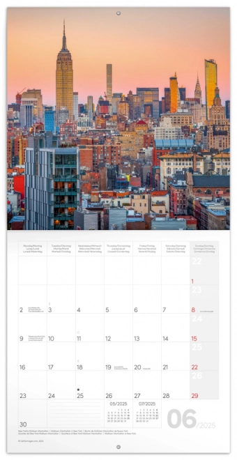 Calendario Notique New York 2025