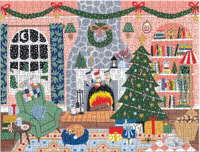 Calendario dell'Avvento puzzle Casa a Natale