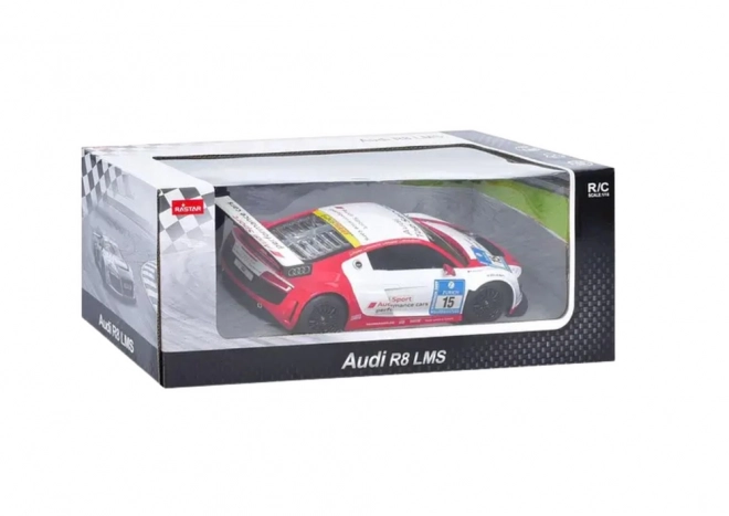 Auto telecomando sportivo Audi R8 LMS bianco