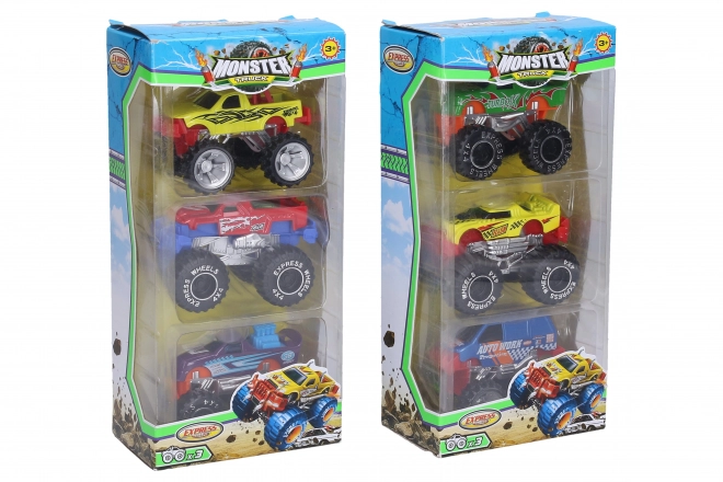 Set di 3 Monster Truck in Metallo