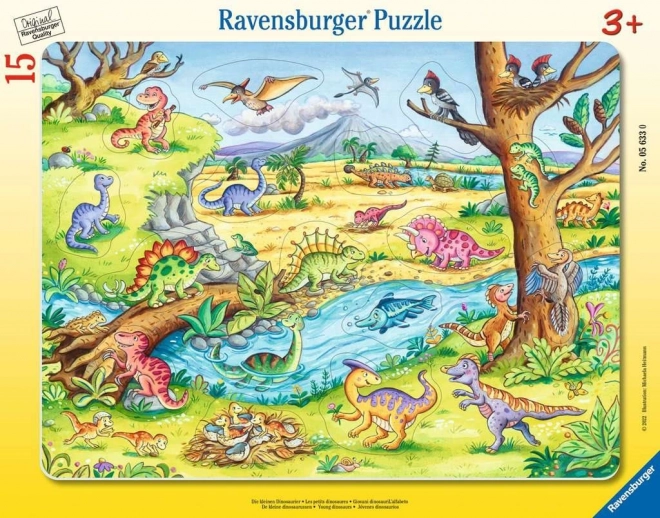 Ravensburger puzzle con dinosauri 15 pezzi