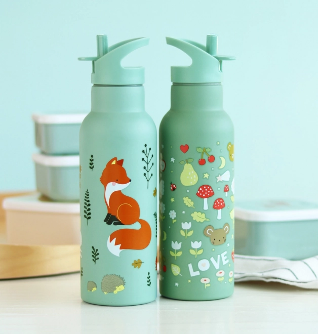A Little Lovely Company Bottiglia in acciaio inox 500 ml – Amici della foresta