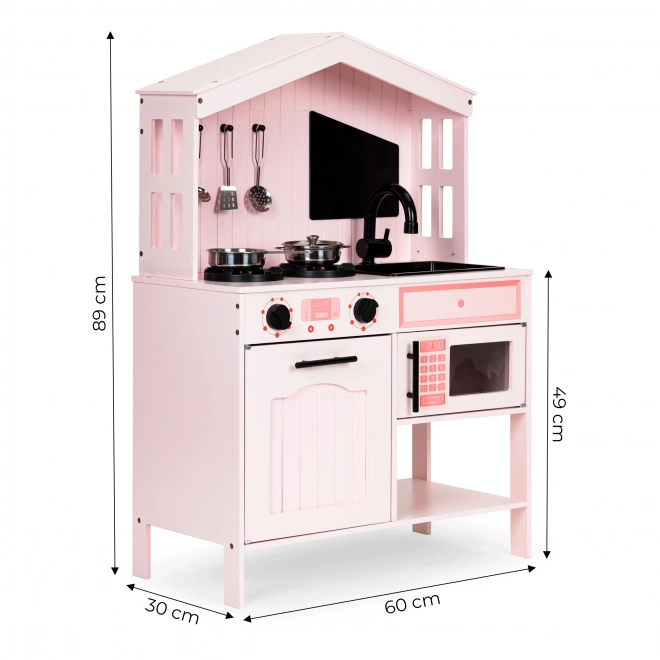 Cucina per bambini in legno con accessori ECOTOYS