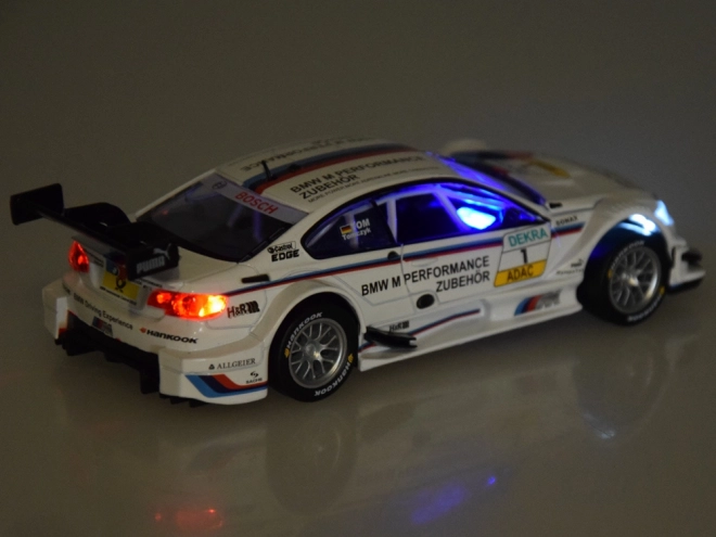 Modello Sportivo BMW M3 DTM in Metallo Scala 1:32 con Luci e Suoni