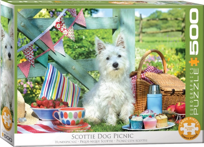 Puzzle Eurographics Picnic con i cani XL 500 pezzi