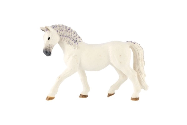 Cavallo Bianco Zooted in Plastica 13 cm in Sacchetto