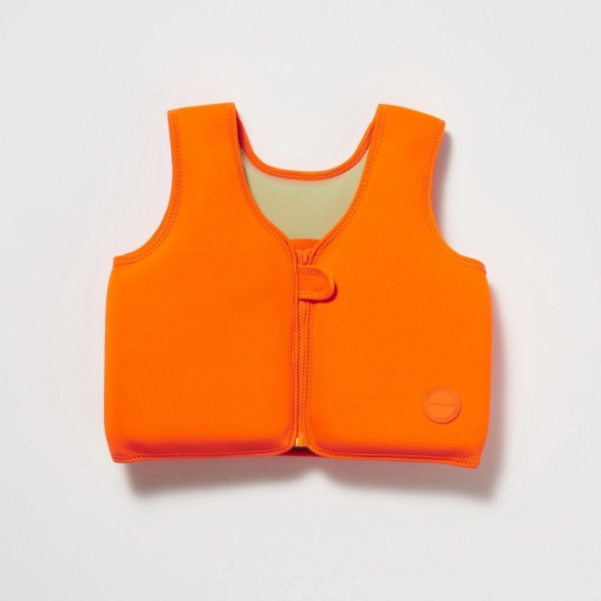 Gilet da nuoto per bambini SONNY LA CREATURA MARINA arancione neon