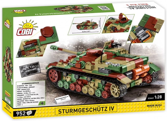 Modello Sturmgeschutz IV II Guerra Mondiale in Scala 1:28