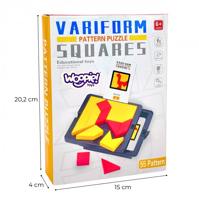 Woopie tangram gioco logico da tasca per allenamento mentale