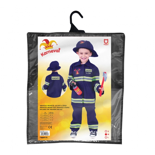 Costume da pompiere per bambini con stampa ceca