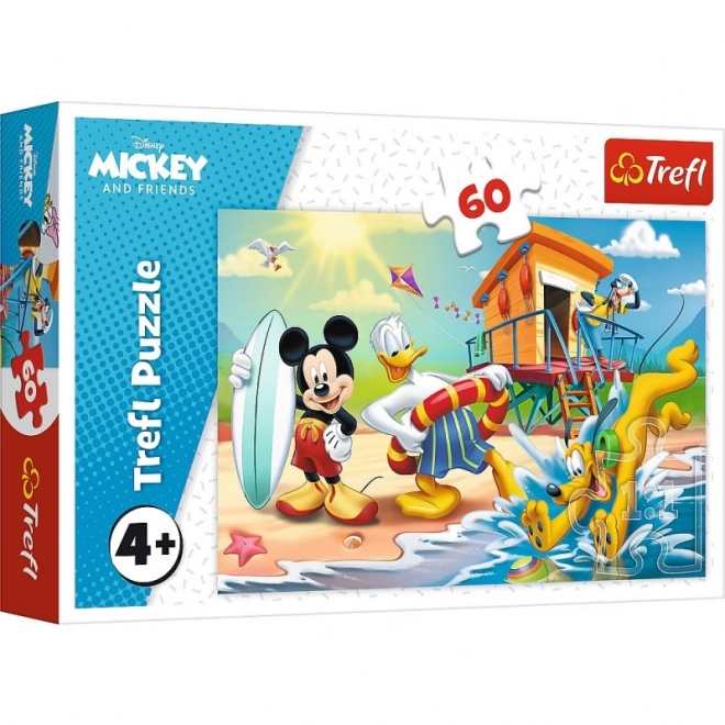 Puzzle 60 pezzi - La giornata di Topolino e amici