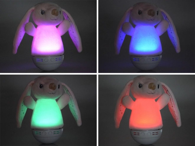 Lampada Notturna Coniglio Peluche Cambia Colore