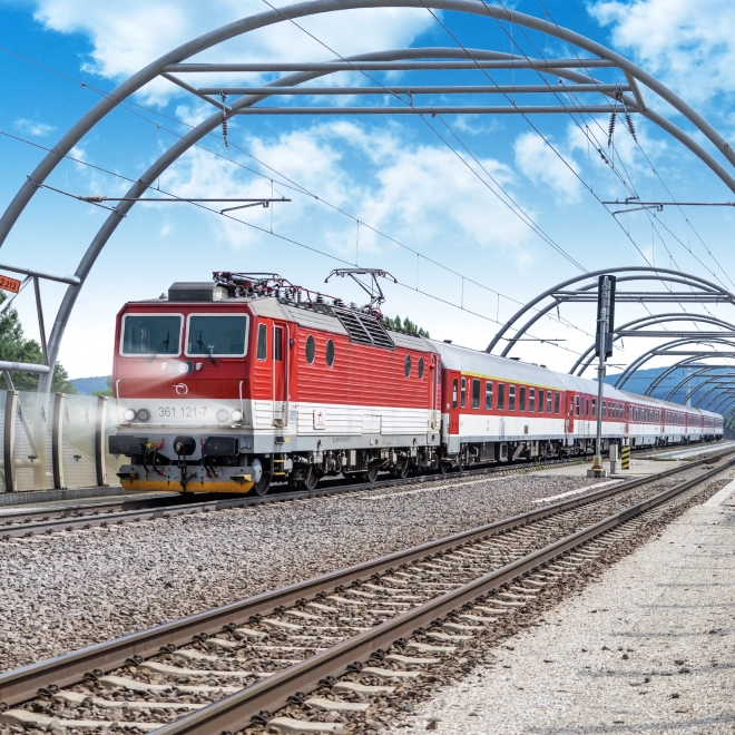 Locomotiva Metallica Ferrovie Slovacche 17 cm