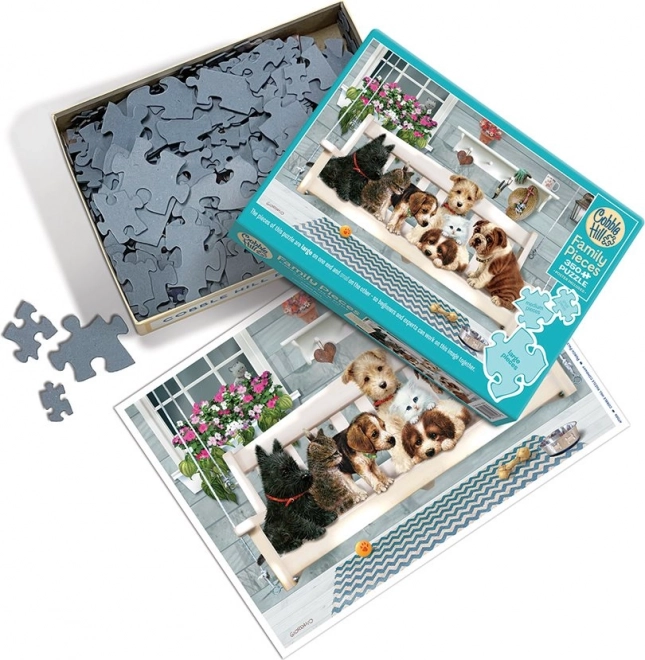 Puzzle familiare Amici sulla veranda 350 pezzi