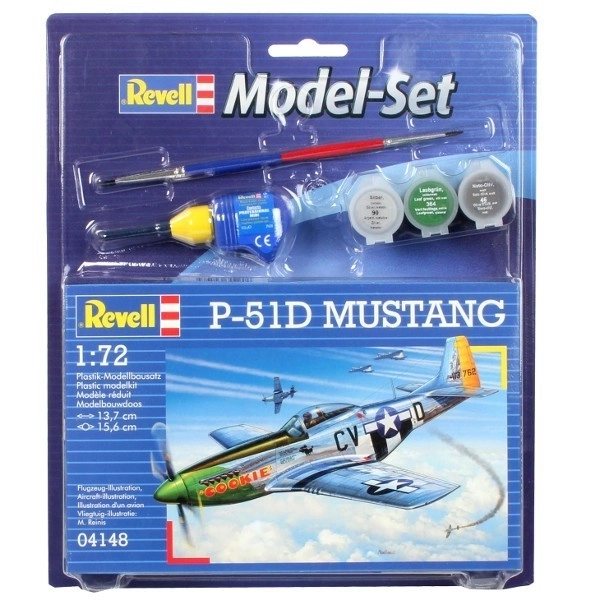 Set Modello Revell P-51 D Mustang