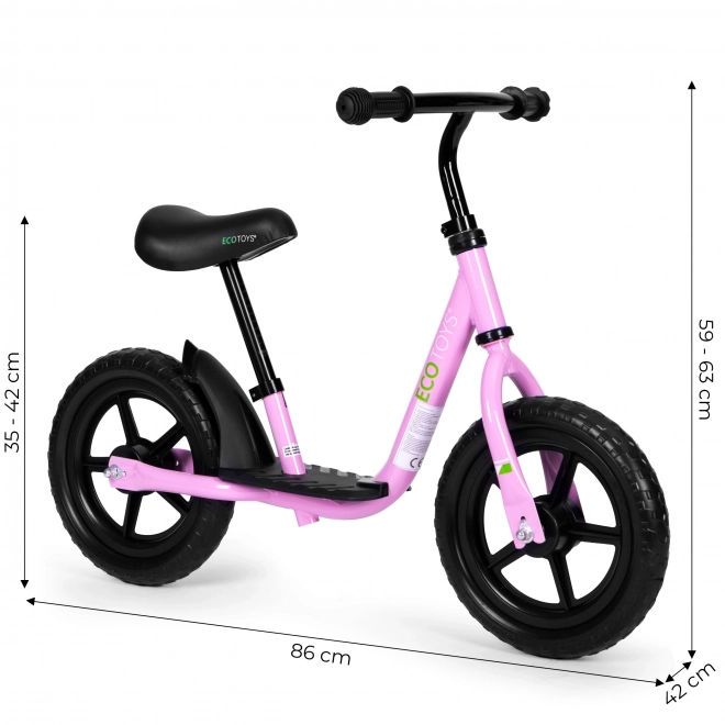 Bici senza pedali per bambini Ecotoys rosa