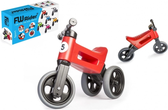 Balance bike Funny Wheels Rider Sport 2in1 per bambini – Rosso