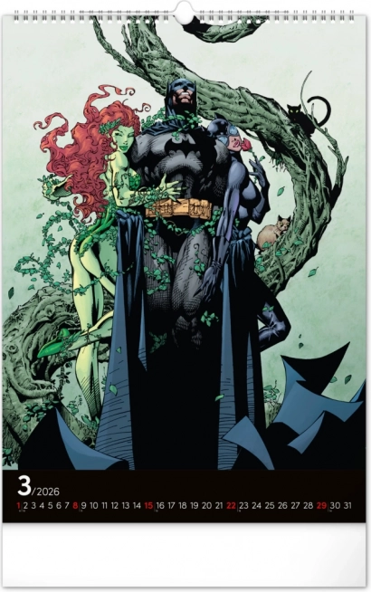 Calendario da parete Batman Dark 2026