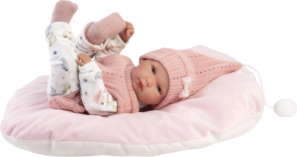 Bambola realistica bambina PICCOLA con corpo in vinyl completo 35 cm
