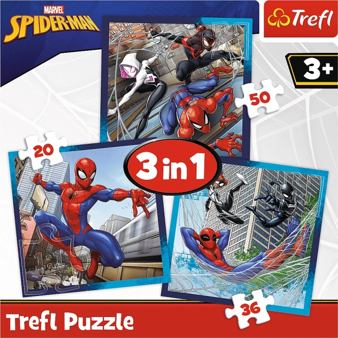 Puzzle 3 in 1 Amici Ragni di Spider-Man