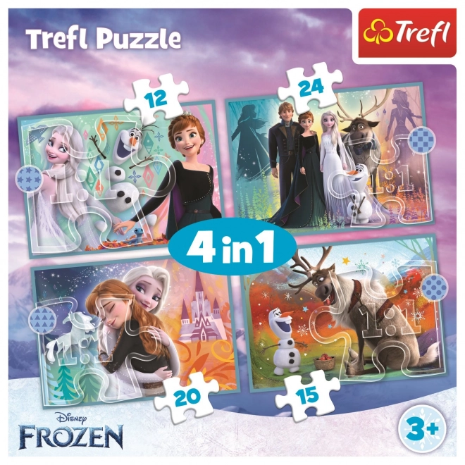 Puzzle Frozen Il Mondo Meraviglioso 4 in 1