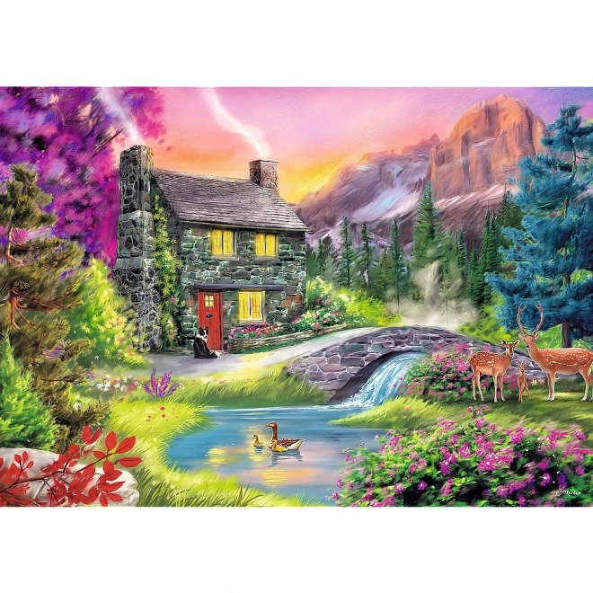 Puzzle 500 pezzi - Paesaggio di Montagna