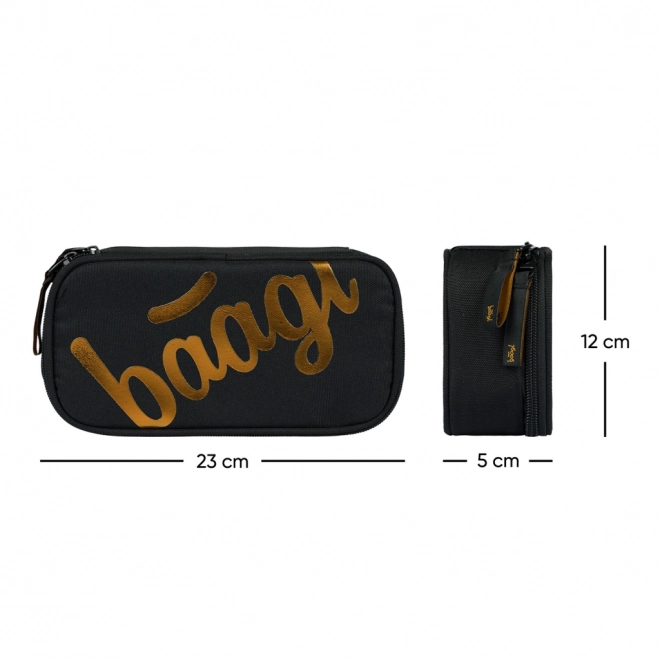 Set BAAGL 3 pezzi Core Metallic Bronzo: zaino, astuccio, sacca