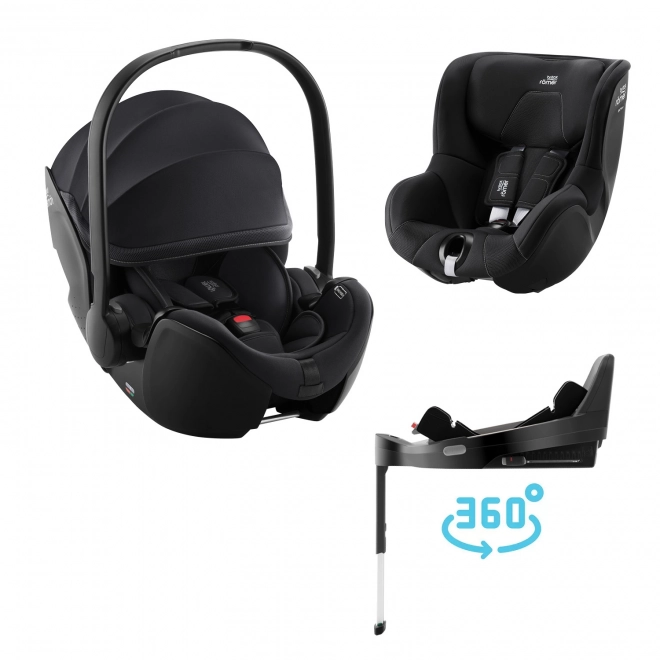 Seggiolino Auto Baby-Safe Pro con Vario Base 5Z e Dualfix 5Z Galaxy Black