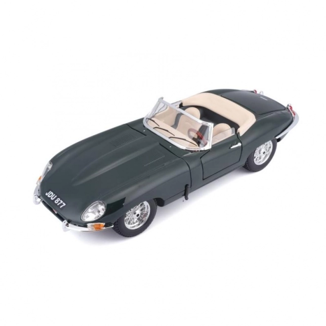 Jaguar E Cabriolet 1961 verde Bburago in scala 1:18