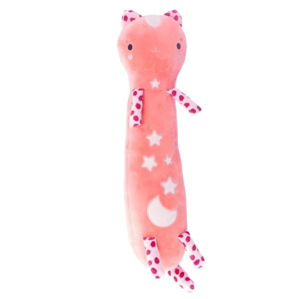 Momomi peluche gatto fosforescente rosa scuro 60 cm