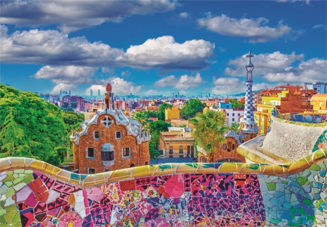 Puzzle 1000 pezzi Park Güell, Barcellona