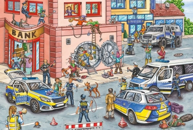 Puzzle Schmidt Poliziotti in azione 100 pezzi