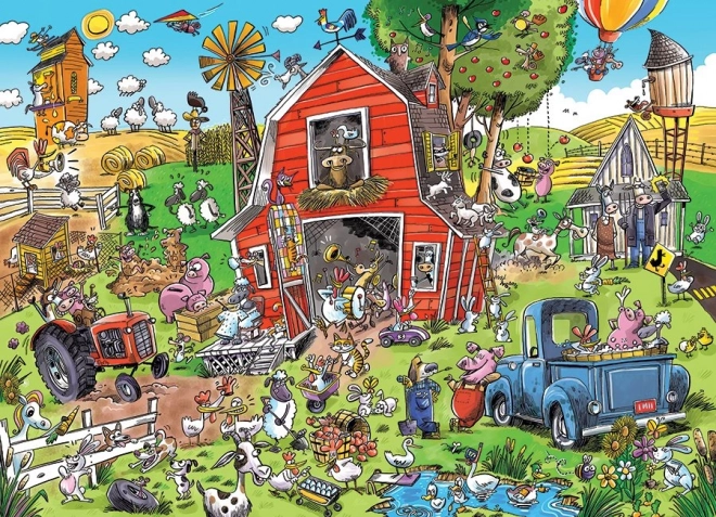 Puzzle di famiglia Fattoria Pazza 350 pezzi COBBLE HILL