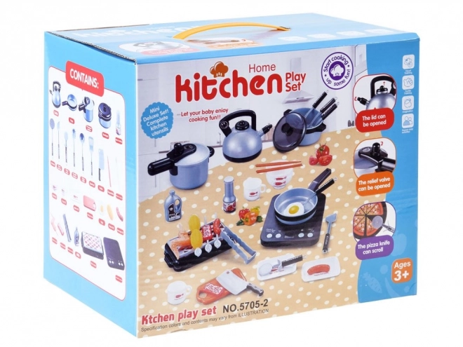 Set Cucina Portatile per Bambini con Grill e Accessori