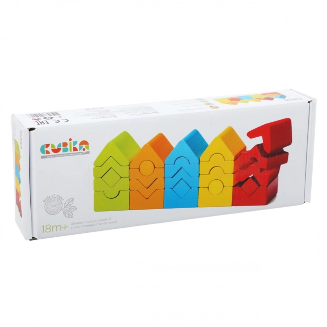 Cubo di costruzione in legno per bambini Cubika