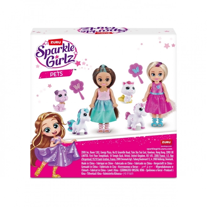 Bambola Principessa Sparkle Girlz con Animali