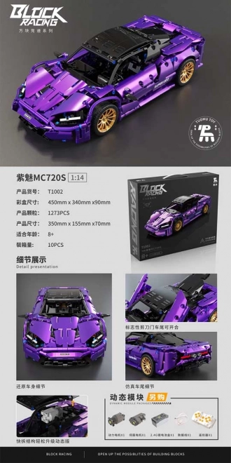 Set Costruzioni Auto Sportiva Viola