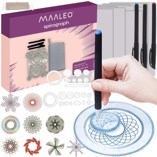 Set per disegno creativo Maaleo - Spirografo