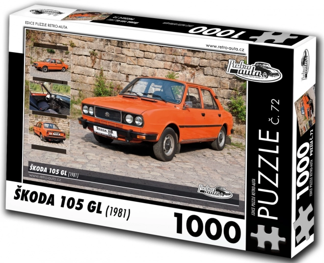 Puzzle retrò auto Škoda 105 GL 1000 pezzi