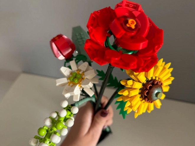 Blocchi di Costruzione Creativa Bouquet di Fiori Colorati