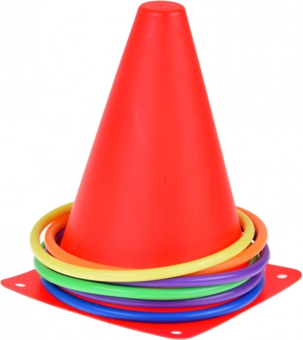 Coni e cerchi colorati