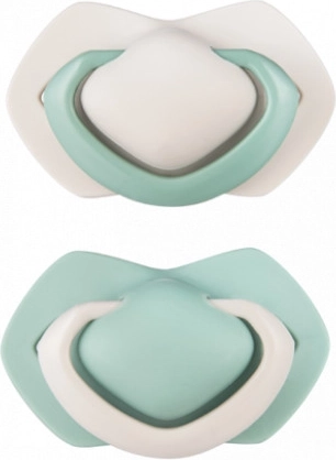 Canpol babies set di succhietti simmetrici in silicone 18m+ Pure Color verde