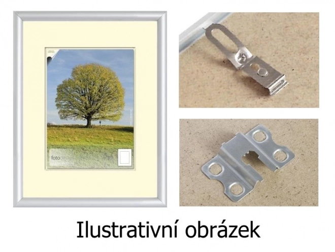 Cornice in plastica argento 40x40 cm
