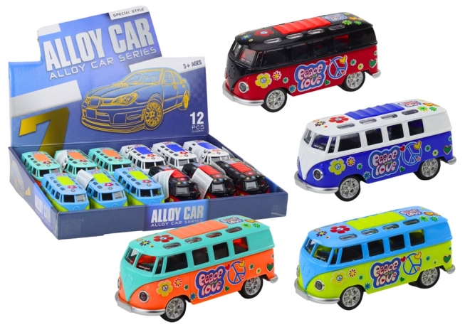 Camper Bus in Metallo 1:32 con Luci e Suoni