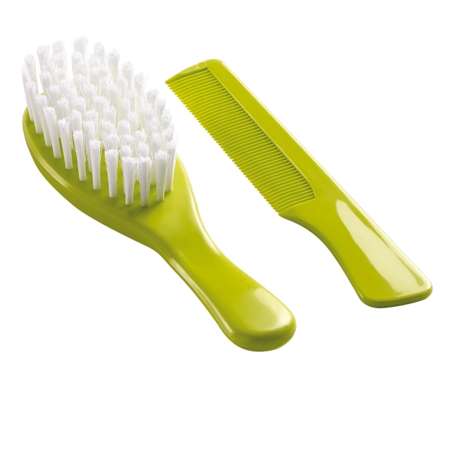 Set di spazzola e pettine per capelli, Verde