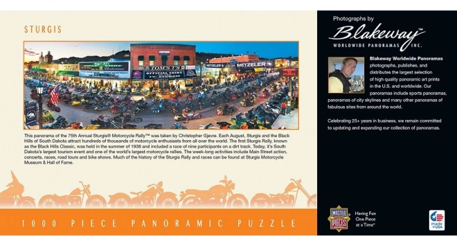 Puzzle panoramico di Sturgis, South Dakota - 1000 pezzi