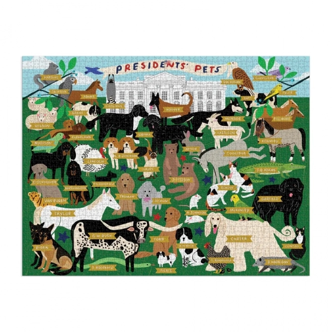 Puzzle Animali Domestici Presidenziali 2000 Pezzi