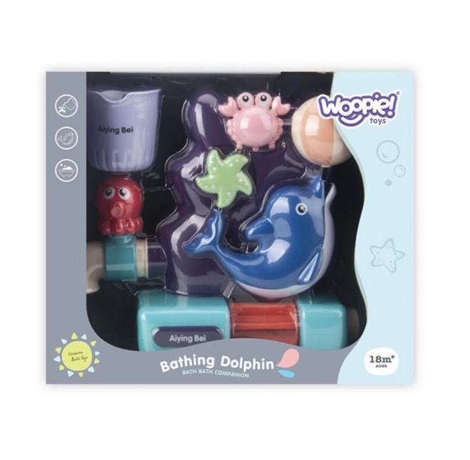 Woopie giocattolo da bagno delfino con bicchiere