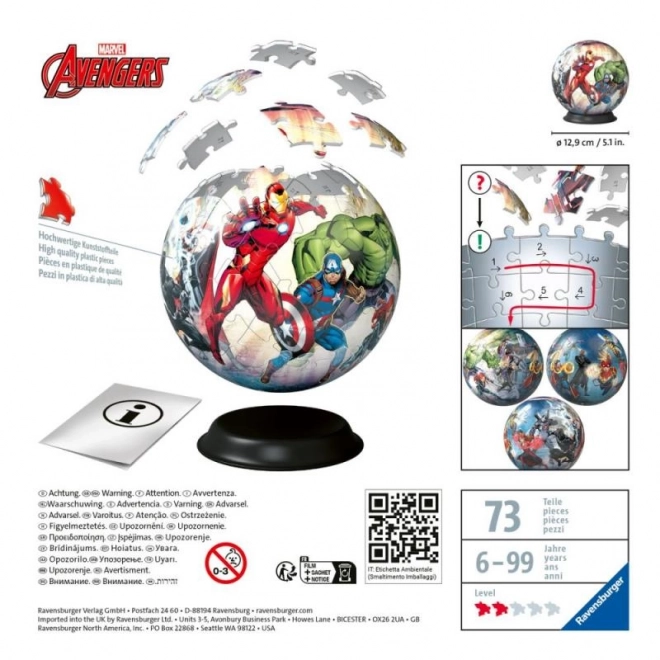 Puzzleball 3D Ravensburger Marvel: Avengers